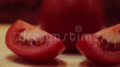 红西红柿，红色背景，红色背景